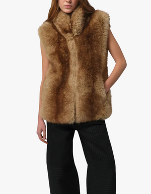 Apparis Laila Mink Vest in Blonde Mink