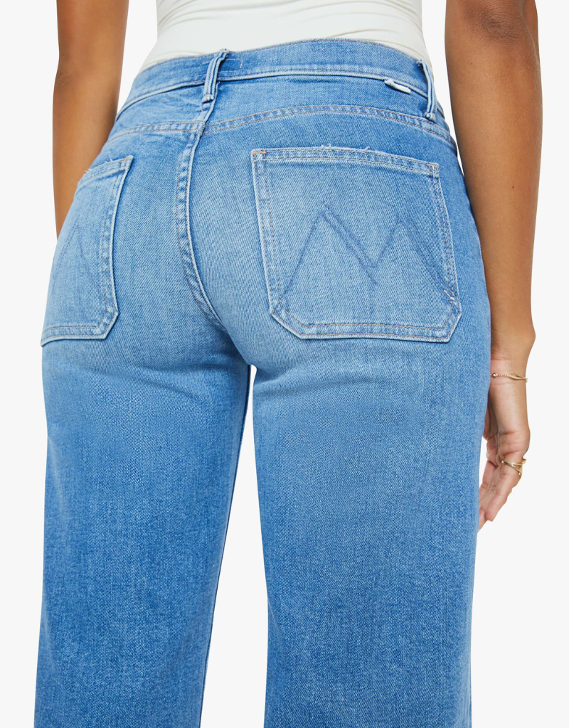 Mother Patch Pocket Mid Rise Maven Ankle Jeans in Avant Gardener