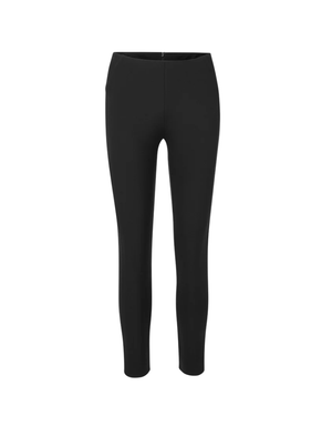 Veronica Beard Zip Back Scuba Slim-Fit Pants in Black