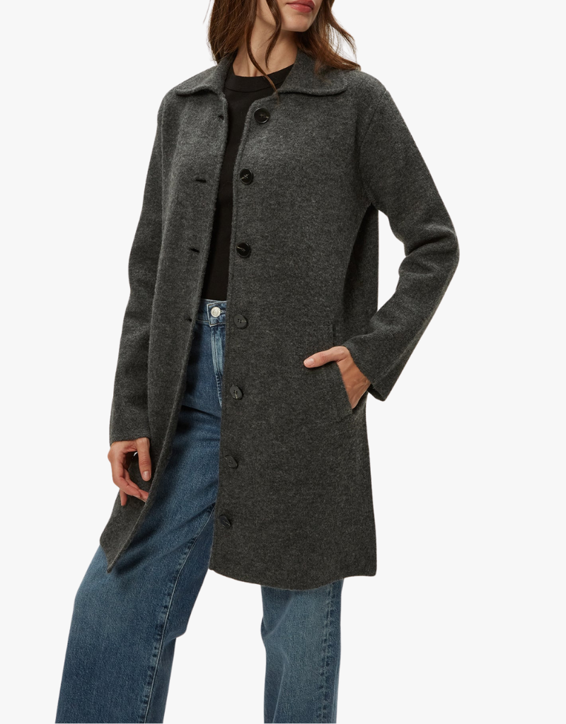 Michael Stars Glacia Coatigan in Charcoal