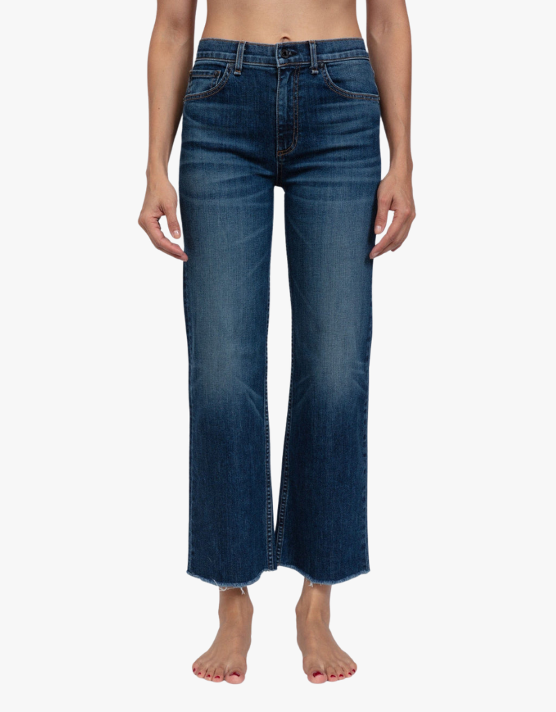 ASKK NY Crop Wide Leg Jeans in Chevelle