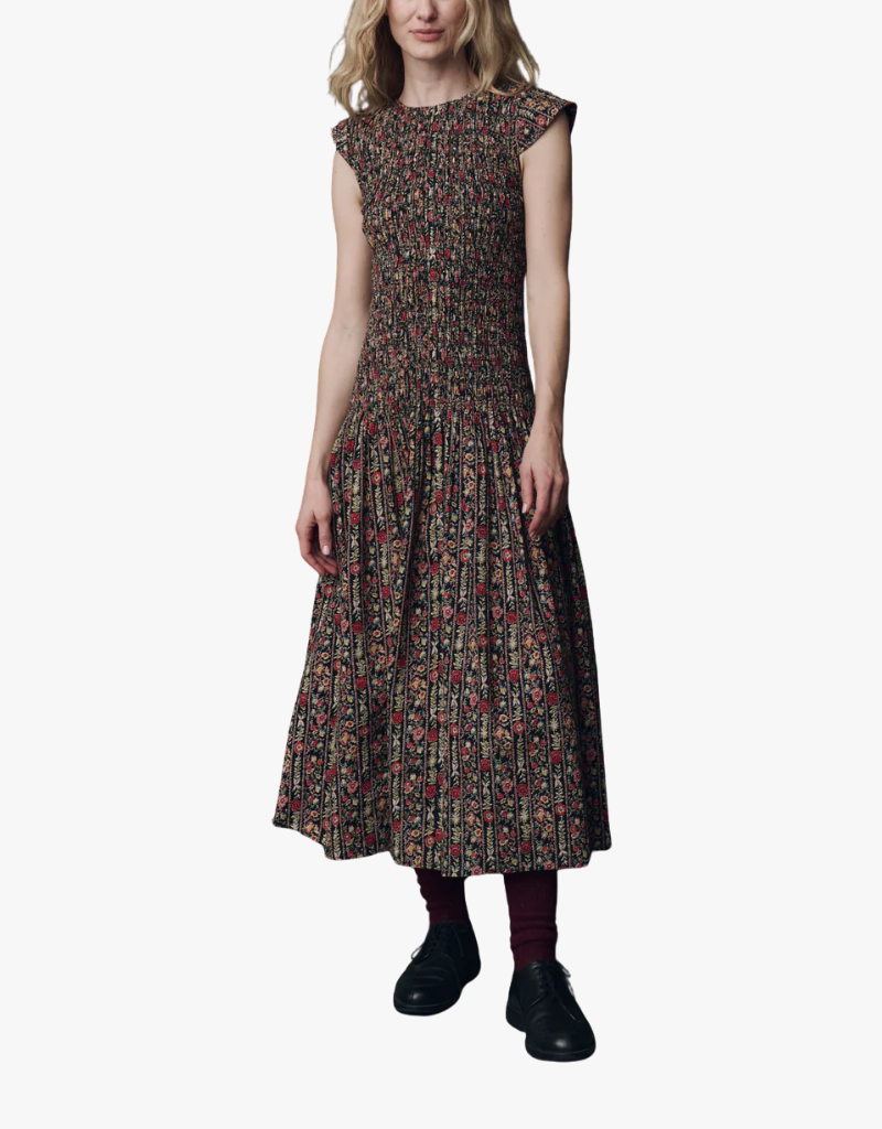 The Great The Paramour Dress in Garland Print
