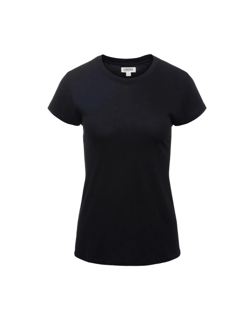 L'agence Ressi Fitted Tee in Black