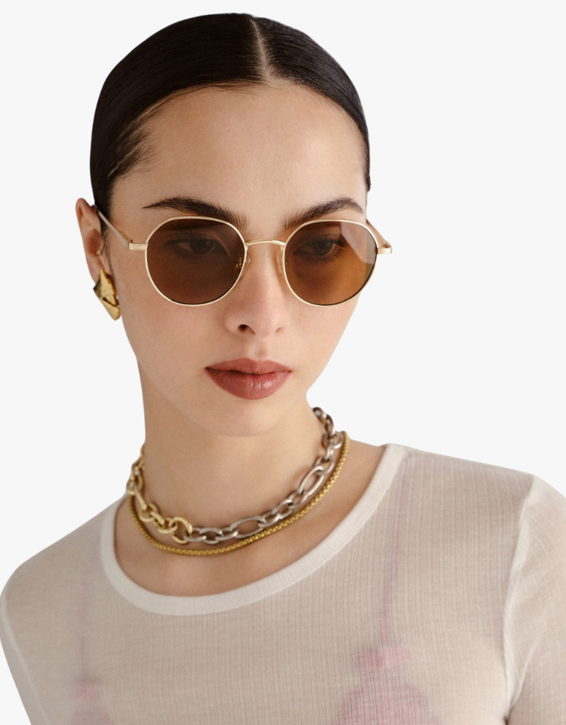 Le Specs Odyssey Sunglasses in Gold