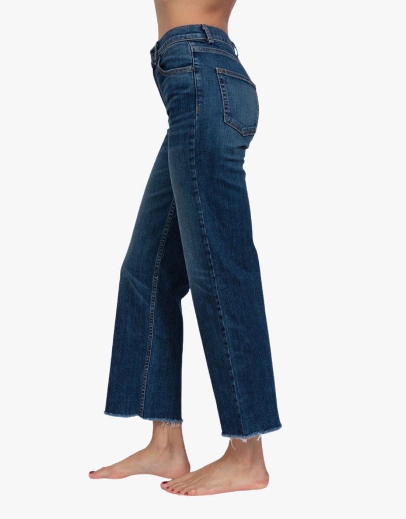 ASKK NY Crop Wide Leg Jeans in Chevelle