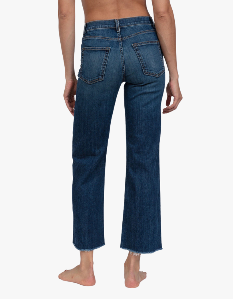 ASKK NY Crop Wide Leg Jeans in Chevelle
