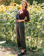 Estheme Olivia Cashmere Fitted V-Neck Sweater in Soja Sauce