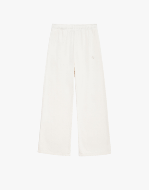 Anine Bing Kacey Sweatpant Monogram in Cream