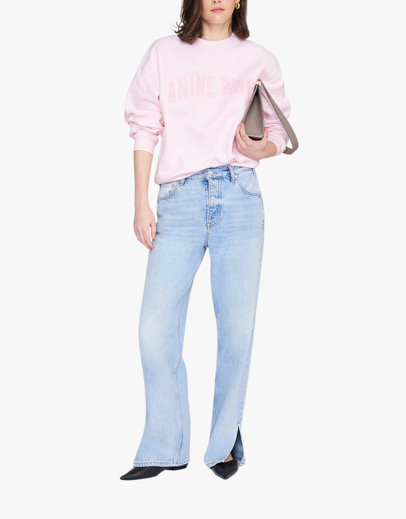 Anine Bing Spencer Sweatshirt Anine Bing in Powder Pink