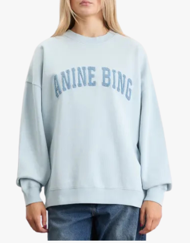 Anine Bing Miles Sweatshirt in Light Blue