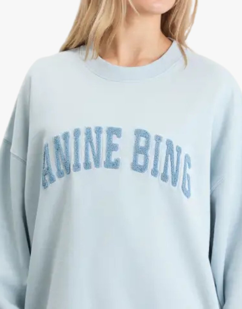 Anine Bing Miles Sweatshirt in Light Blue