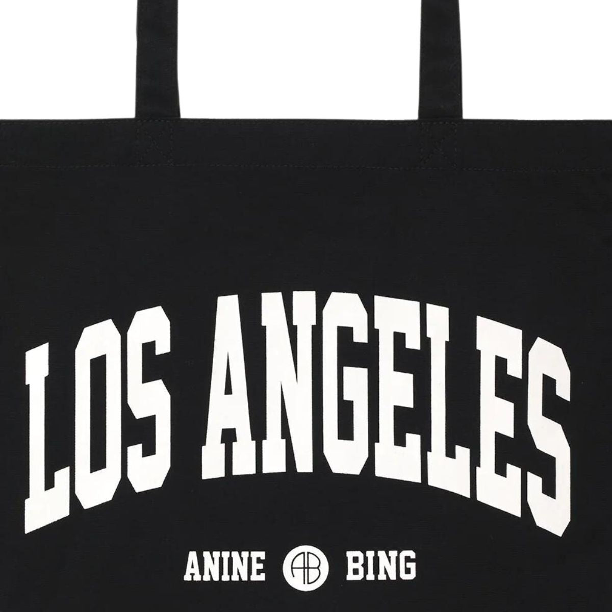 Anine Bing Remy Canvas Tote in Black