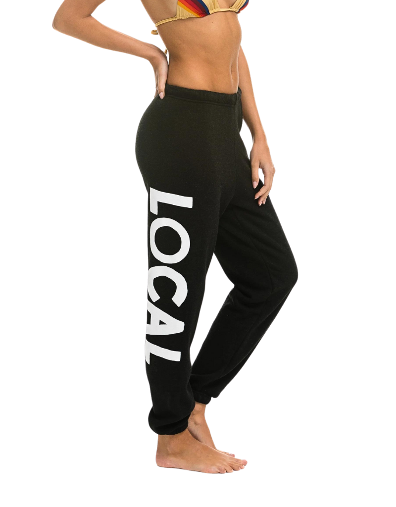 Aviator Nation Locals Only Sweatpants in Black