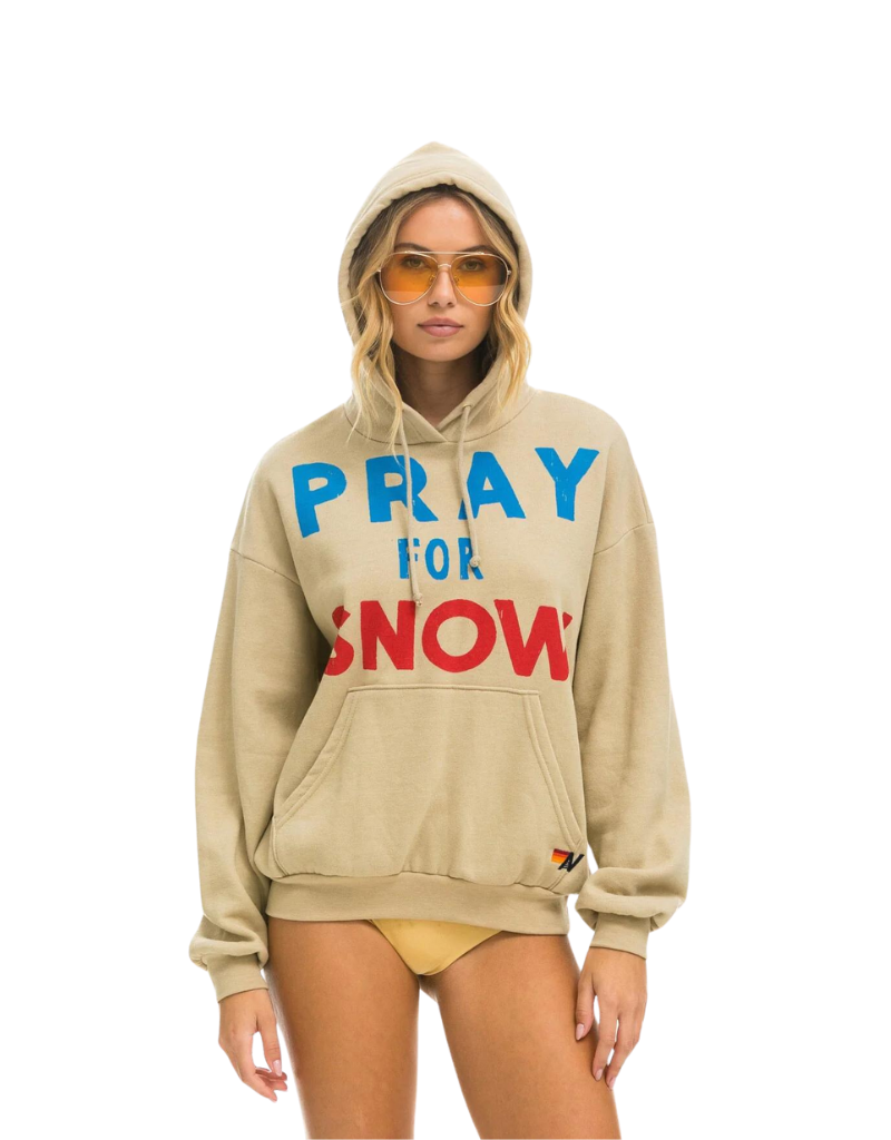 Aviator Nation Pray for Snow Hoodie in Sand