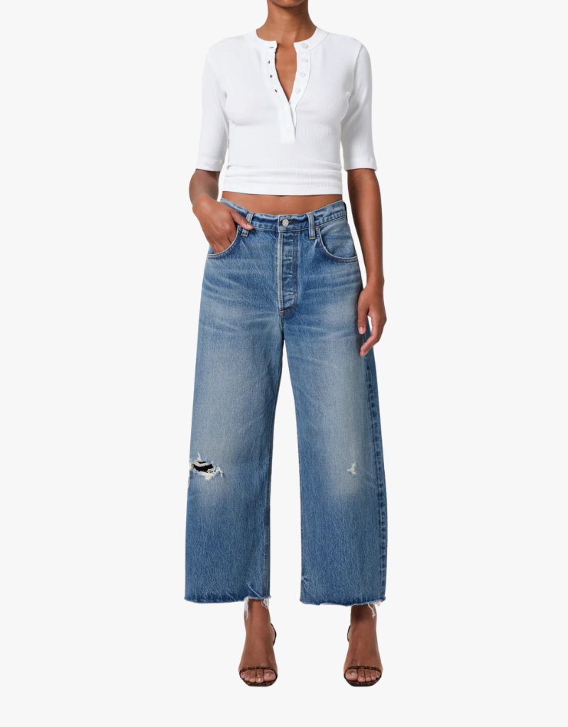 Citizens of Humanity Ayla Raw Hem Crop Jean in Solano