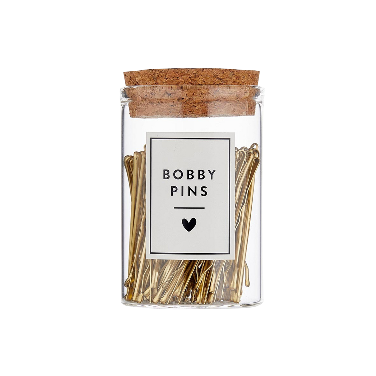 Bella Sleep + Spa Bobby Pins in Jar (100pcs) in Gold