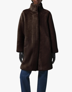 Apparis Blair Coat in Espresso