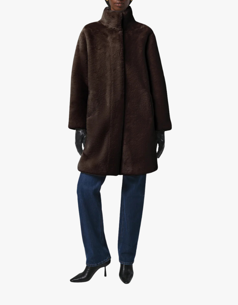 Apparis Blair Coat in Espresso
