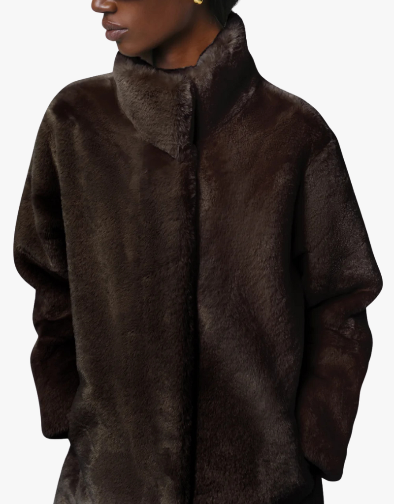 Apparis Blair Coat in Espresso