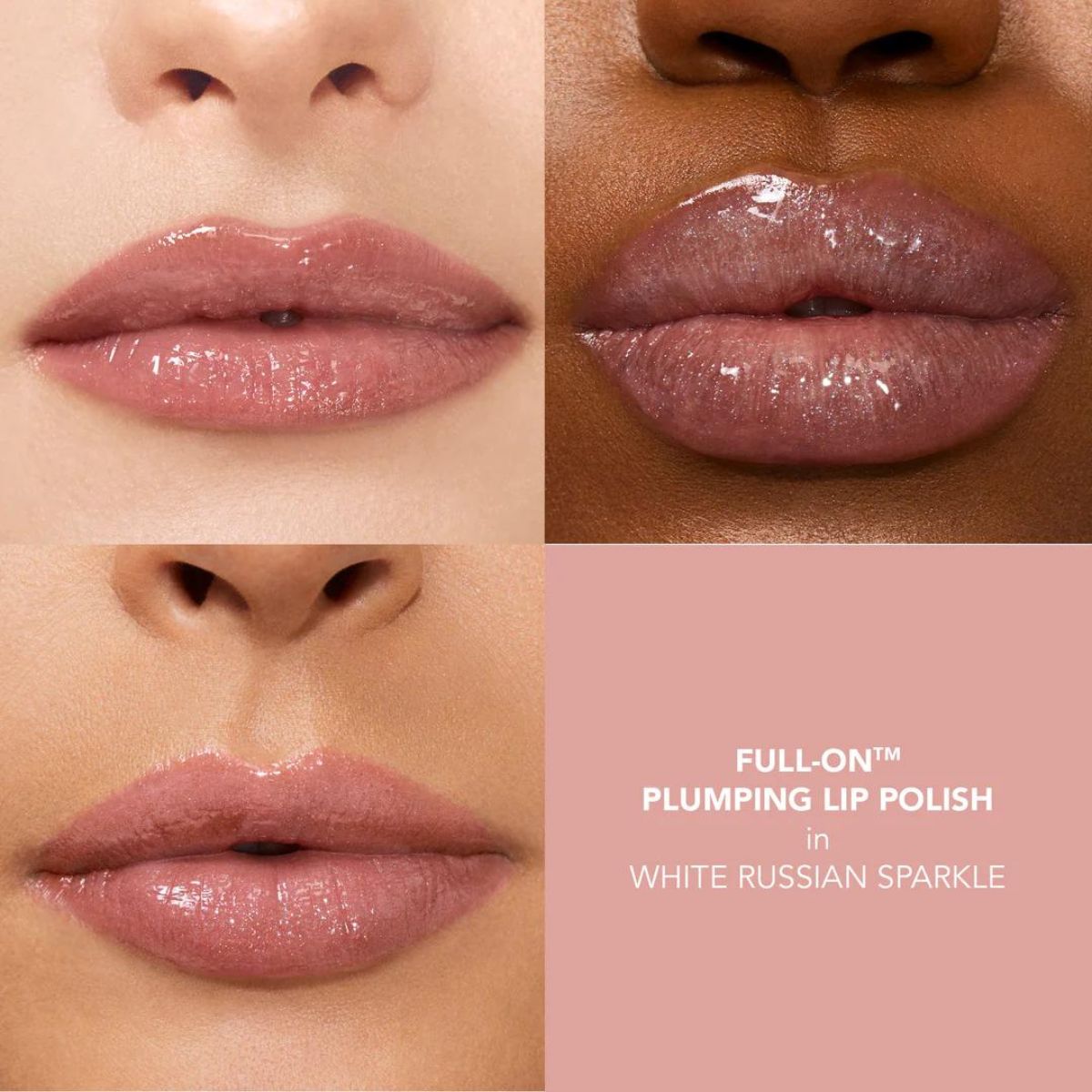 Buxom Full-On Plumping Lip Polish in White Russian Sparkle