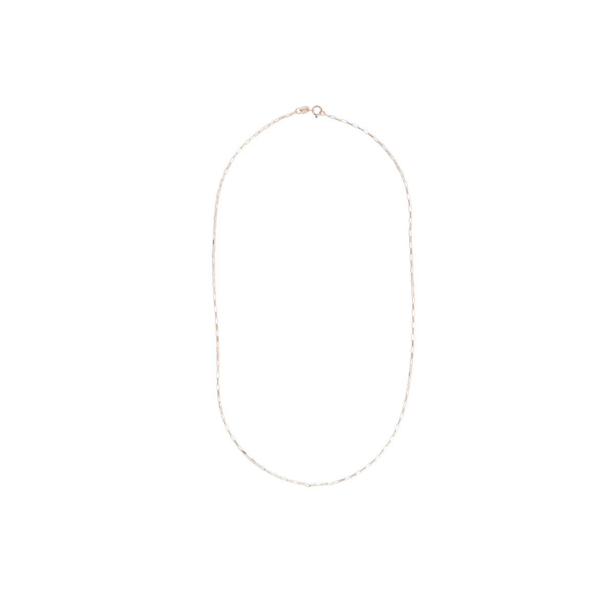 Heather Gardner Chelsea Yellow Gold Necklace Petite Paperclip 16"