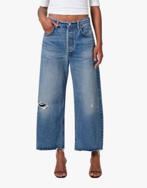 Citizens of Humanity Ayla Raw Hem Crop Jean in Solano
