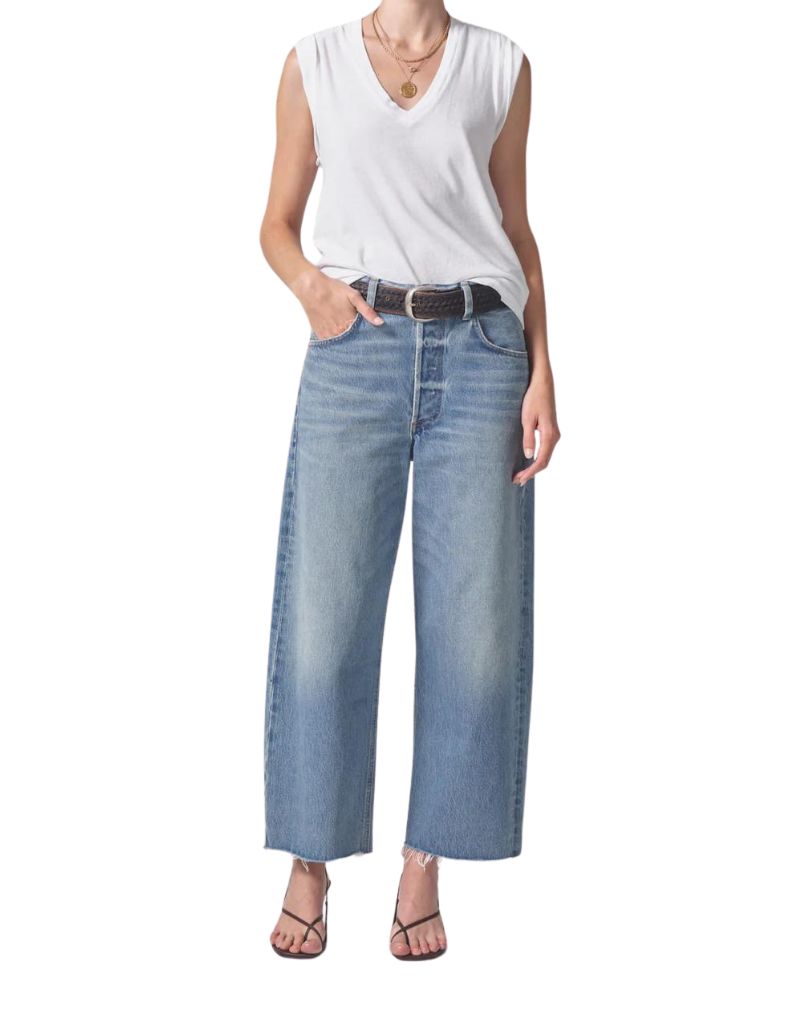 Citizens of Humanity Ayla Raw Hem Cropped Jeans