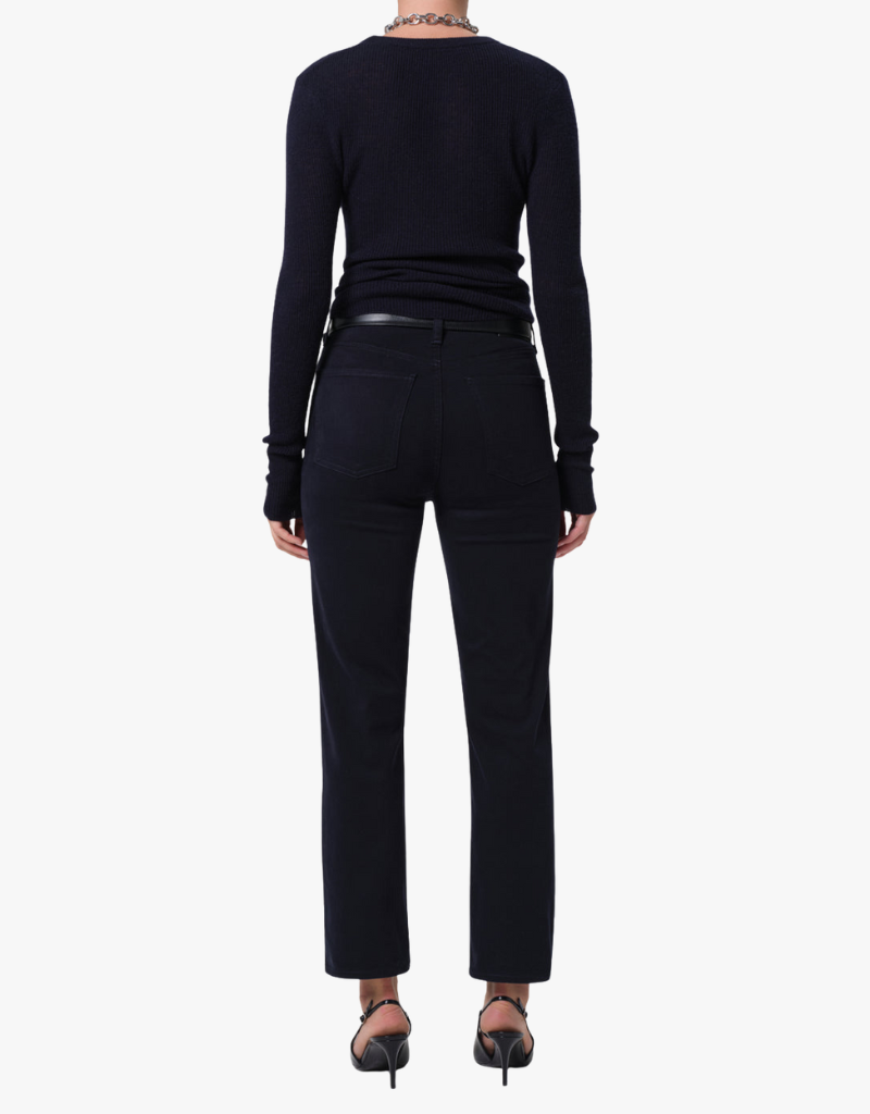 Citizens of Humanity Caia High Rise Straight With Clean Hem in Navy