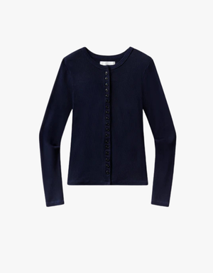 Citizens of Humanity Kari Long Cardigan in Navy