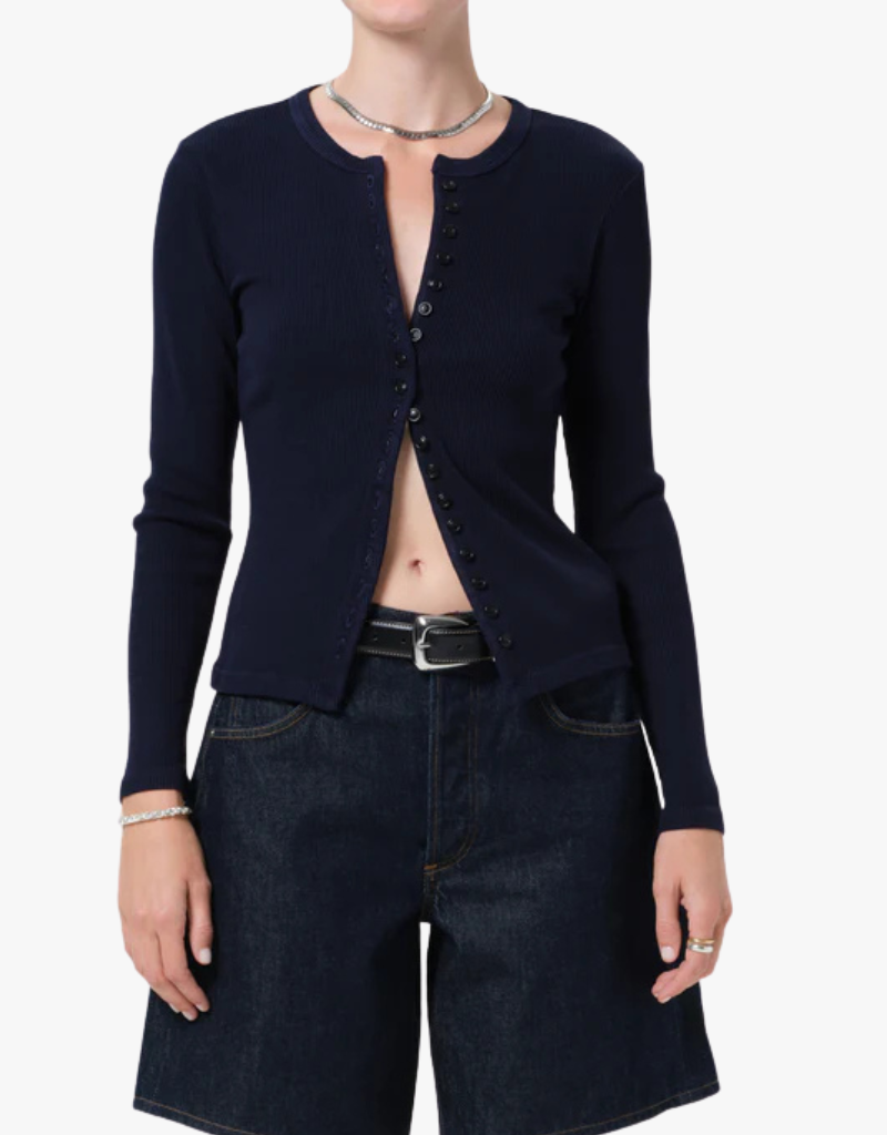 Citizens of Humanity Kari Long Cardigan in Navy