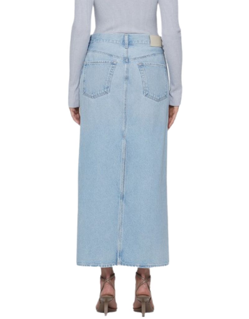 Citizens of Humanity Verona Denim Column Skirt in Frequency