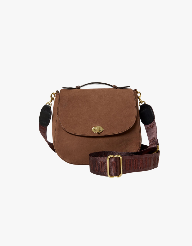 Clare V. Adjustable Crossbody Strap in Chocolate Bonjour Au Revoir