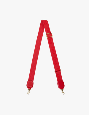 Clare V. Adjustable Crossbody Strap in Super Red Ciao