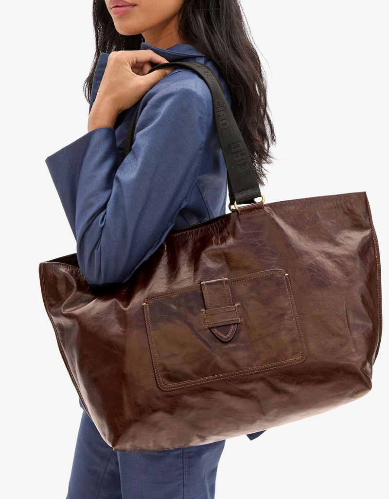 Clare V. Grande Bateau Tote in Mocha