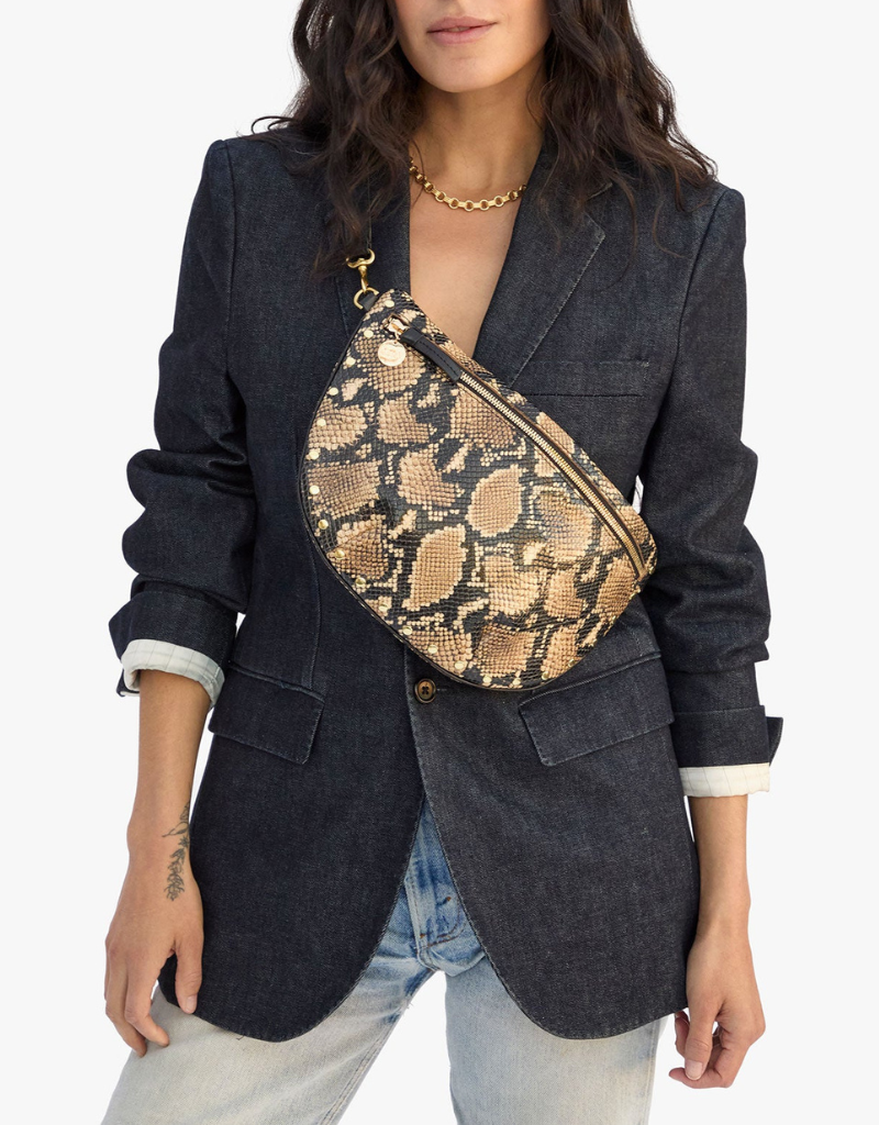 Clare V. Grande Fanny - Desert Snake in Tan