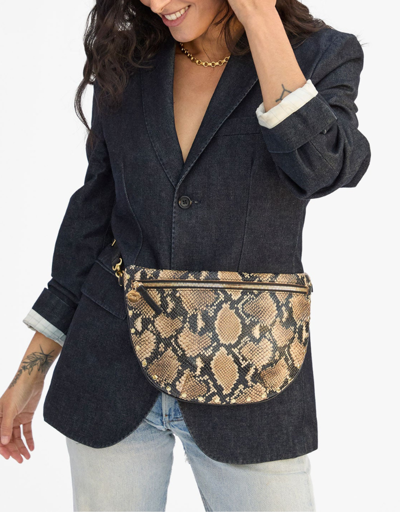 Clare V. Grande Fanny - Desert Snake in Tan