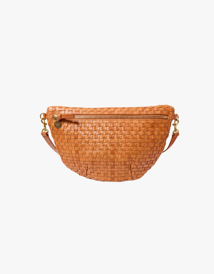 Clare V. Grande Fanny - Woven Checker in Natural