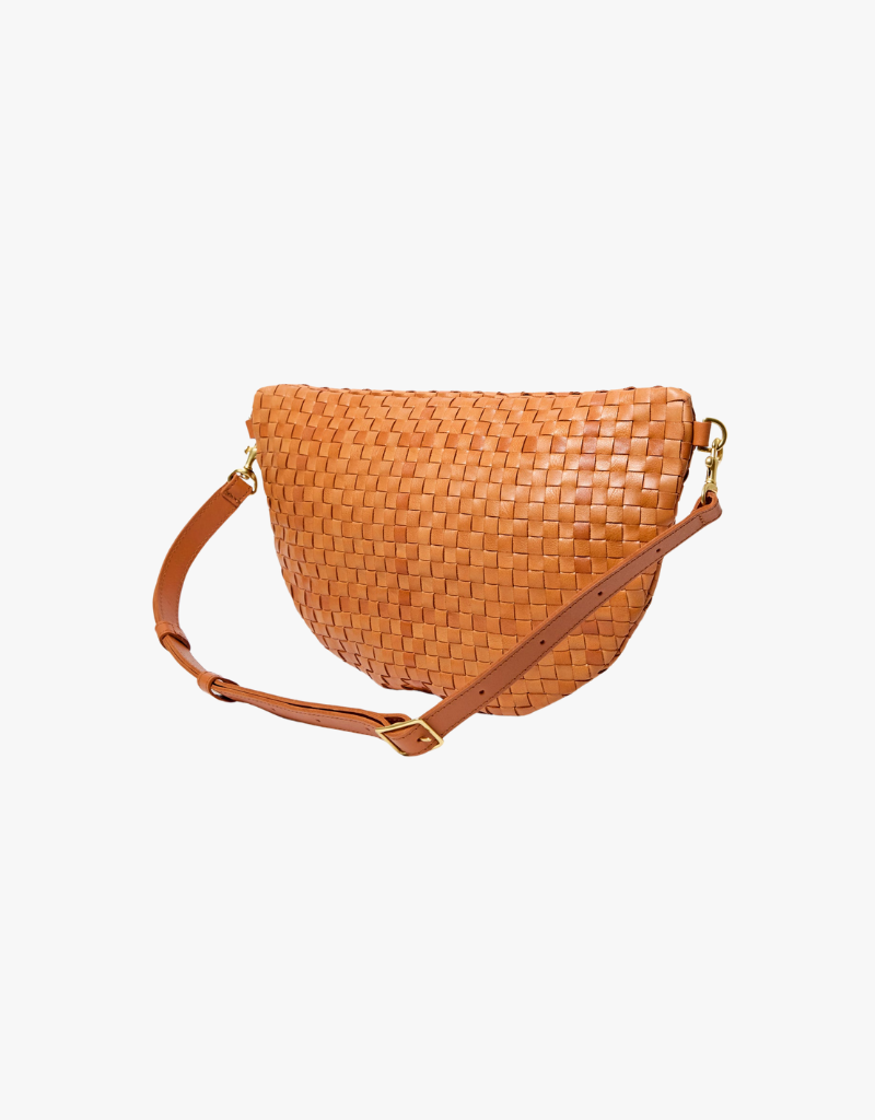 Clare V. Grande Fanny - Woven Checker in Natural