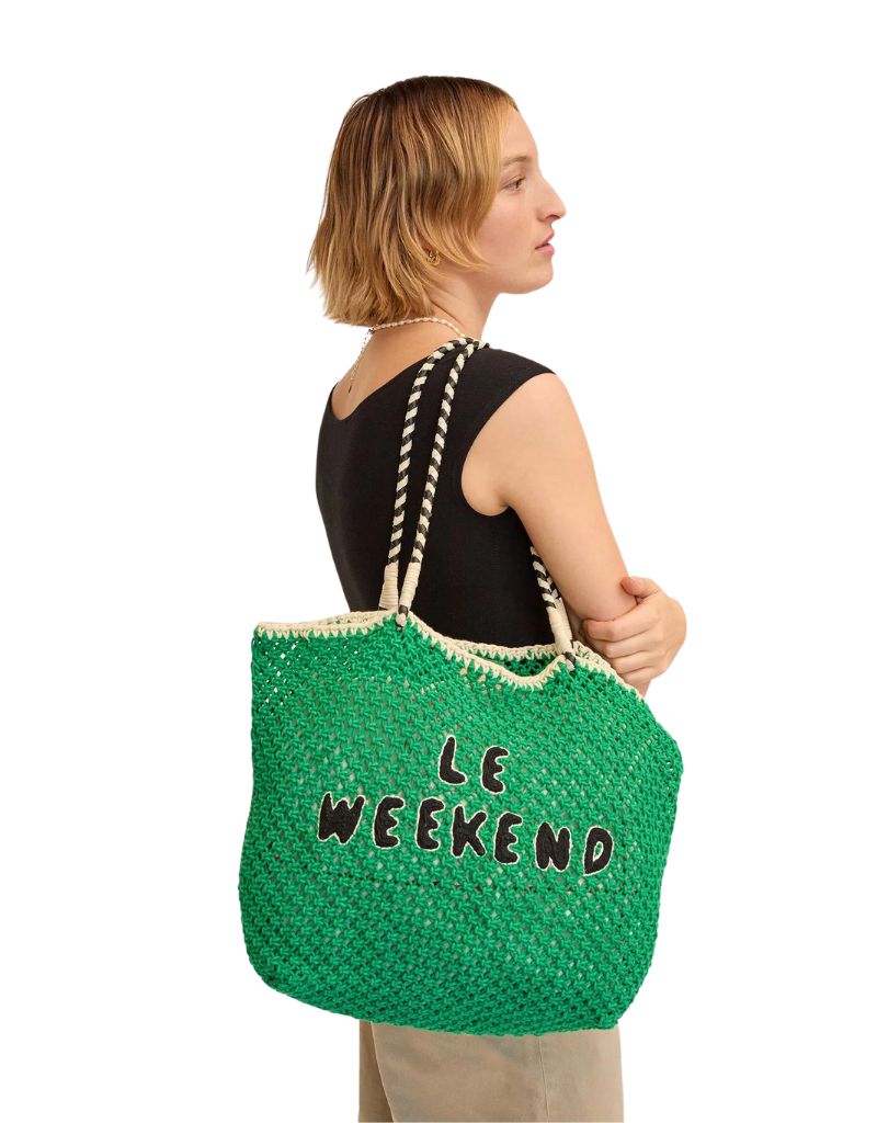 Clare V. Lete Tote in Green Le Weekend