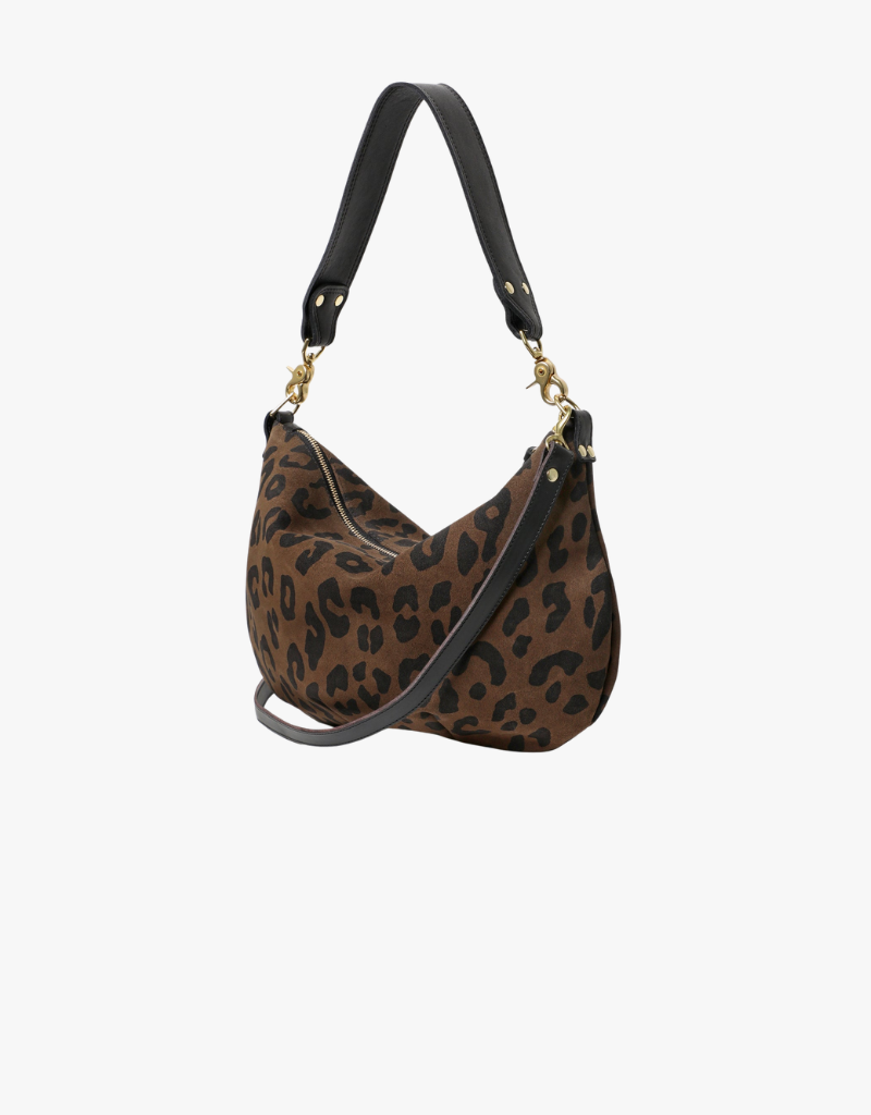 Clare V.  Moyen Messenger in Cocoa Pablo Cat Suede