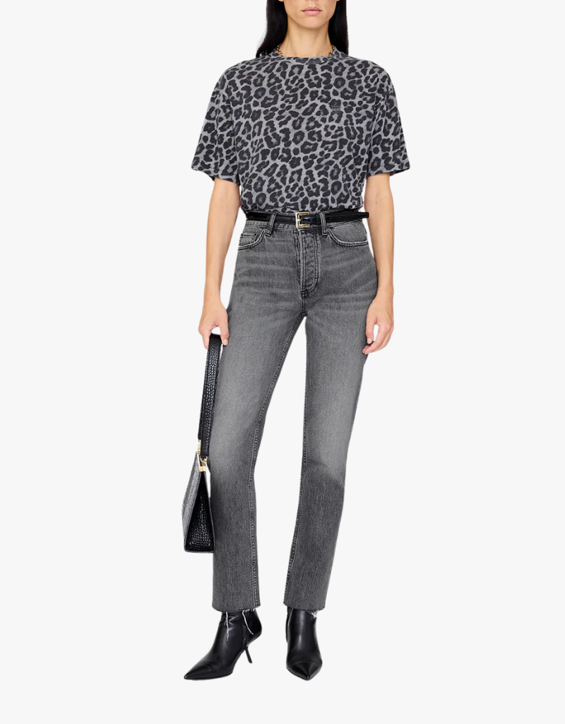 Anine Bing Cohen Tee in Green Leopard