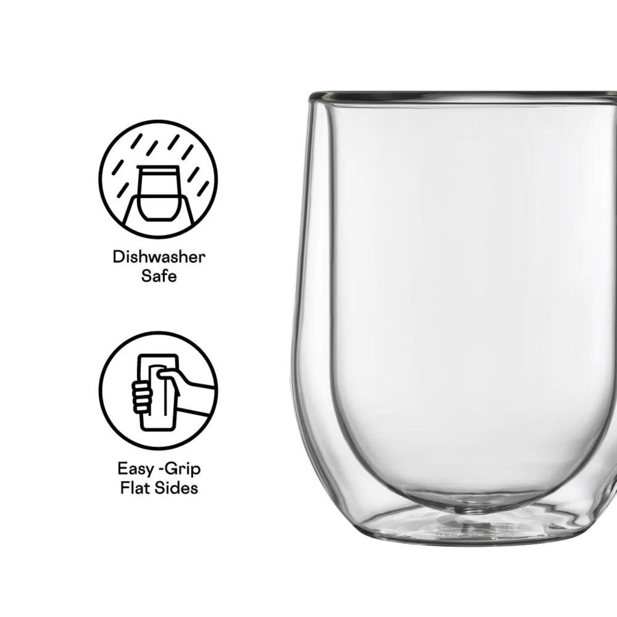 Corkcicle Glass Stemless Double Pack