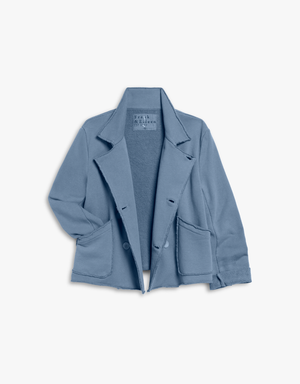 Frank & Eileen Cropped Sweatshirt Peacoat in Slate (Triple Fleece)