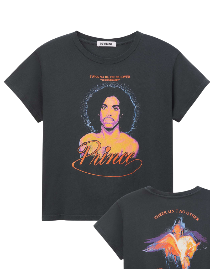 Daydreamer Prince I Wanna Be Your Lover Solo Tee in Vintage Black