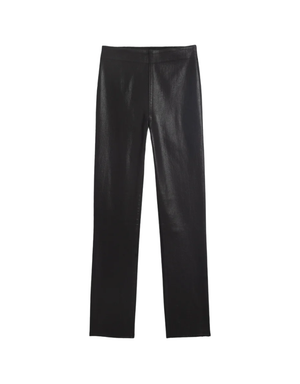 Frank & Eileen Derry Illusion Pull-On Pant in Black Wax (Italian Dream Denim)