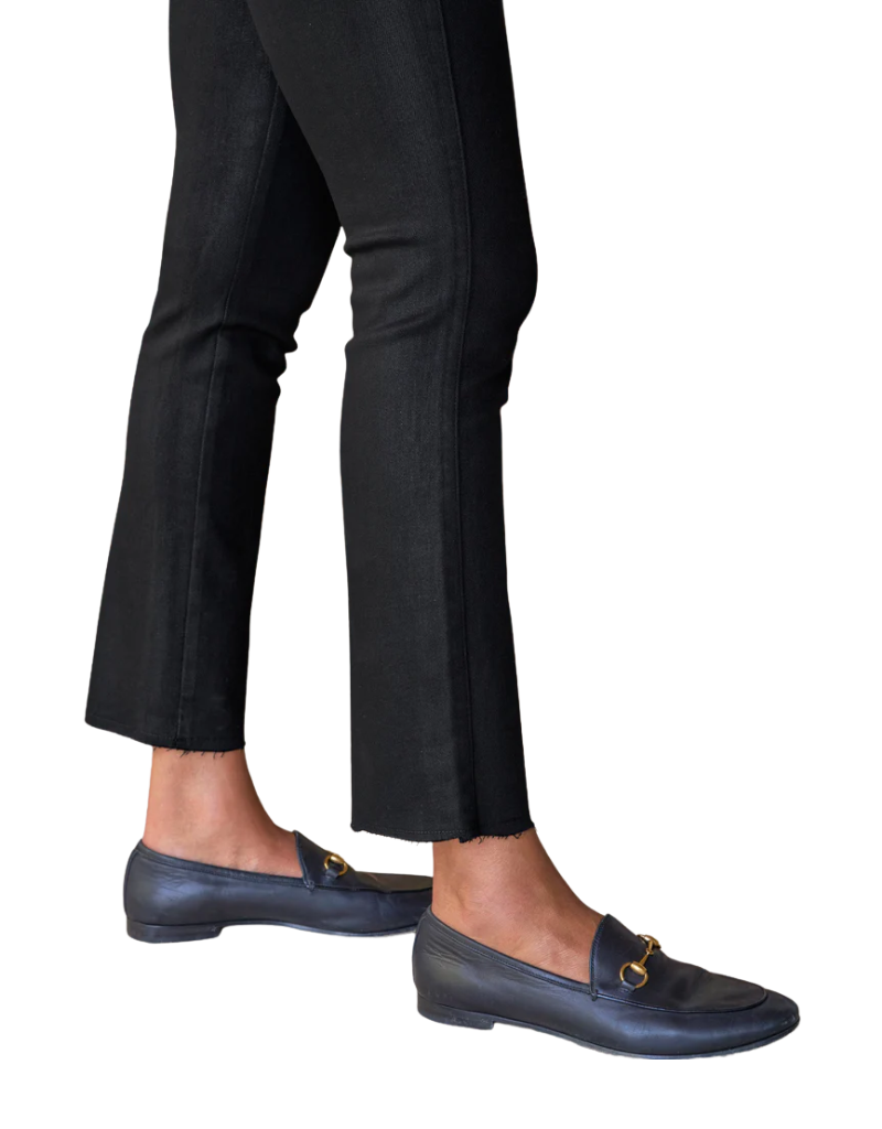 Frank & Eileen Derry Illusion Pull-On Pant in Black Wax (Italian Dream Denim)