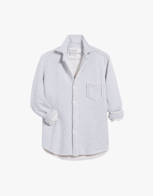 Frank & Eileen "Eileen" Relaxed Button Up Shirt in Gray Melange