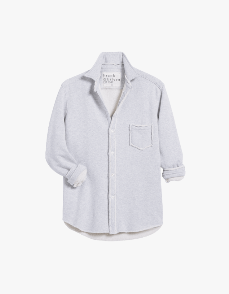 Frank & Eileen "Eileen" Relaxed Button Up Shirt in Gray Melange
