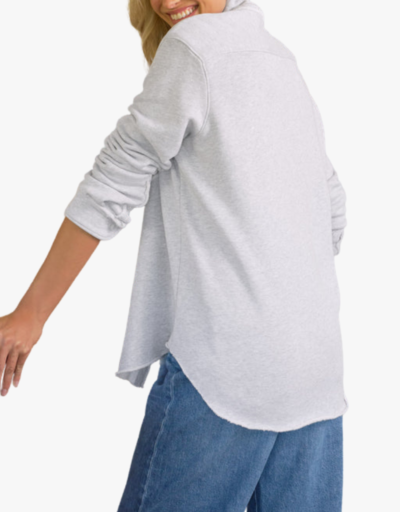 Frank & Eileen "Eileen" Relaxed Button Up Shirt in Gray Melange