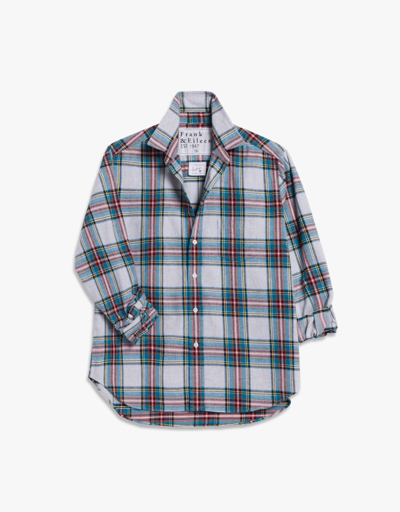 Frank & Eileen "Eileen" Relaxed Button-up Shirt in Yellow, Blue & Red Plaid